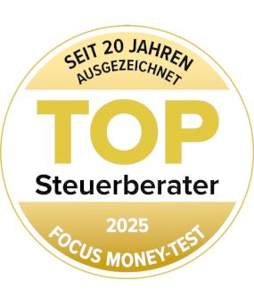 Auszeichnung von Focus-Money als TOP Steuerberater 2025